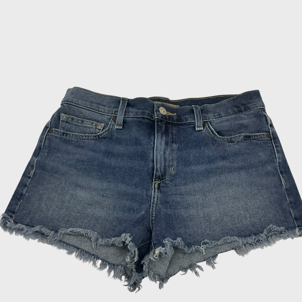Joe’s Jeans Cut Off Denim Shorts Raw Hem Medium Wash Size 28 - Picture 4 of 8